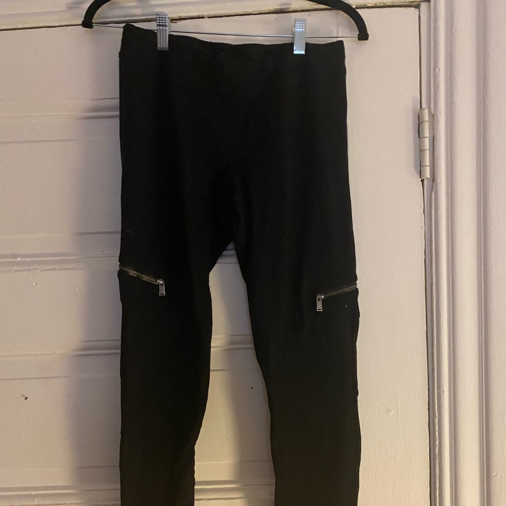 Black express moto leggings